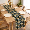 thumbnail image 3 of Yellow Boho Floral Table Runner - 120 Inch Long, Kitchen Dining Table Runner Dresser Scarves, Vintage Southwestern Ethnic Tribe Botanical Farmhouse Decor for Coffee Tables Wedding Party Banquet, 3 of 8