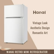 WANAI 3.5 Cu.ft Mini Fridge with Freezer 2 Door Compact Refrigerator Adjustable Thermostat White New