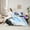 Blue Purple White, variant on Manfei Graffiti Strieps Lines 7-Piece Bedding Comforter Set,Modern Graffiti Artwork King Bedding Sets,Yellow White Green Bed Sheets For Men Women,Ultra Soft Home Decor Reversible