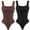 Black+Brown, variant on Vaslanda 2PCS Shapewear Bodysuit for Women Square Neck Tummy Control Tank Top Seamless Body Shaper