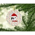thumbnail image 2 of French Bulldog Merry Christmas Ceramic Ornament 2.8 in x 2.8 in, 2 of 3