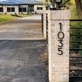 thumbnail image 4 of HASWARE 5 inch (12.5 cm) Floating House Number Apartment Door Numbers Mailbox Address Sign, Zinc Alloy (#0, Black), 4 of 4