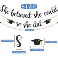 thumbnail image 2 of Banner decorativo de graduación Pedenty She Believed She Could, 2 of 7