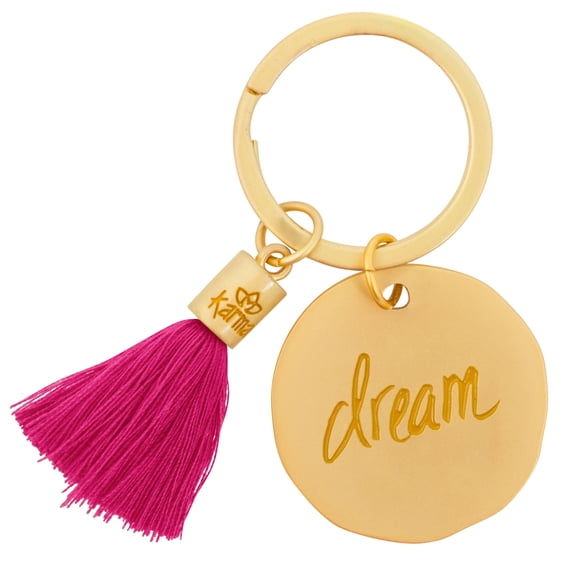 One Word Round Keychain, Dream