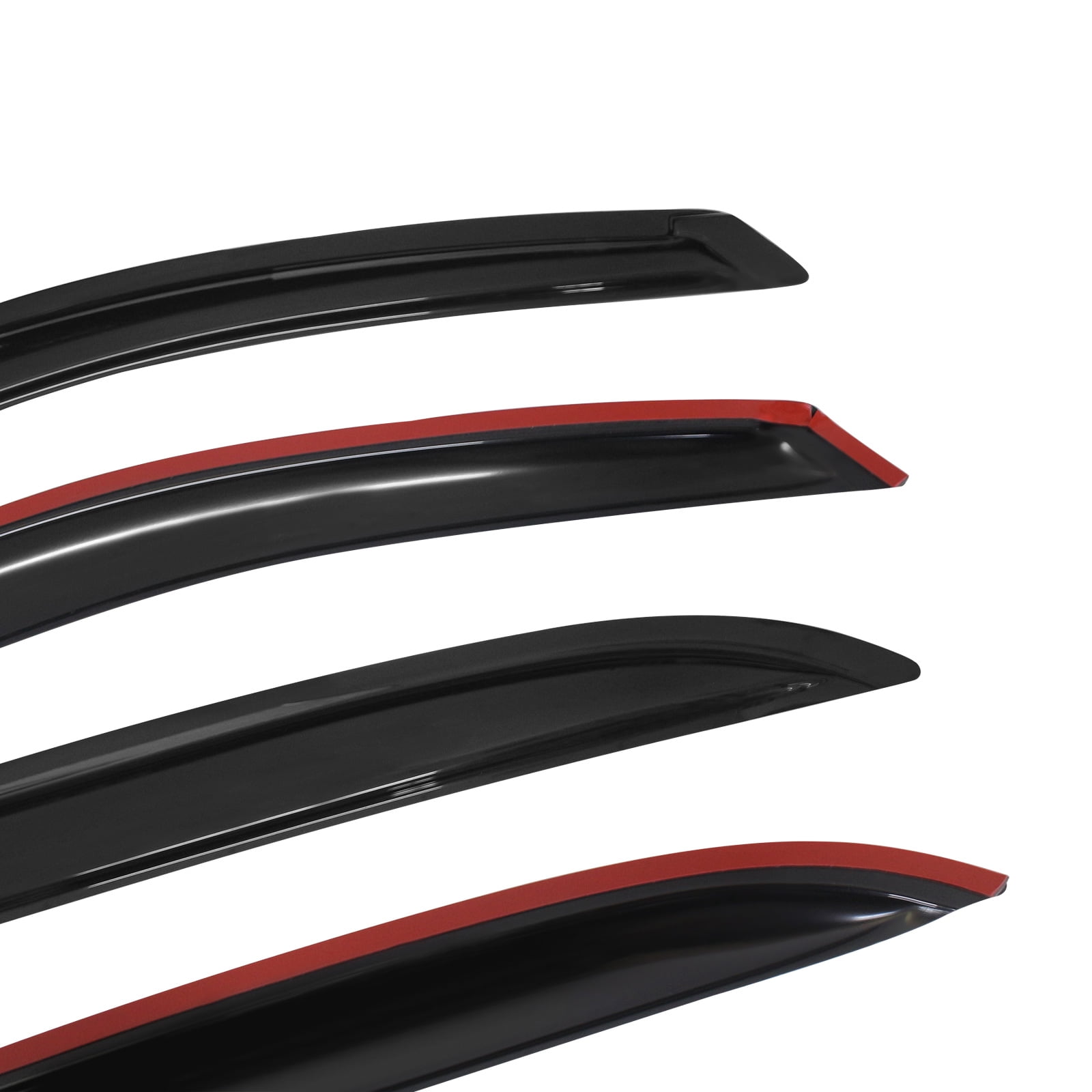 Ikon Motorsports Compatible with 05-09 Chevy Equinox 06-09 Pontiac Torrent Acrylic Window Visors Vent Windshield Deflector Rain Guard 4Pc Set Outside Mount 2005 2006 2007 2008 2009
