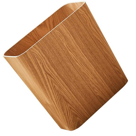 Niceauty Wood Trash Can Khaki 1Set