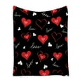 thumbnail image 2 of PEONAVET Valentines Throw Blanket,Soft Flannel Lightweight Throw Blanket for Couch Sofa All Seasons Cozy Warm Blankets for Kids Adults Use On Sofa Couch Bed Office, 2 of 9