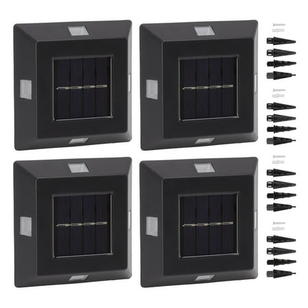 

Outdoor Garden Decor for Courtyards & Homes Solar-Powered 4PCS LED Wall Lights