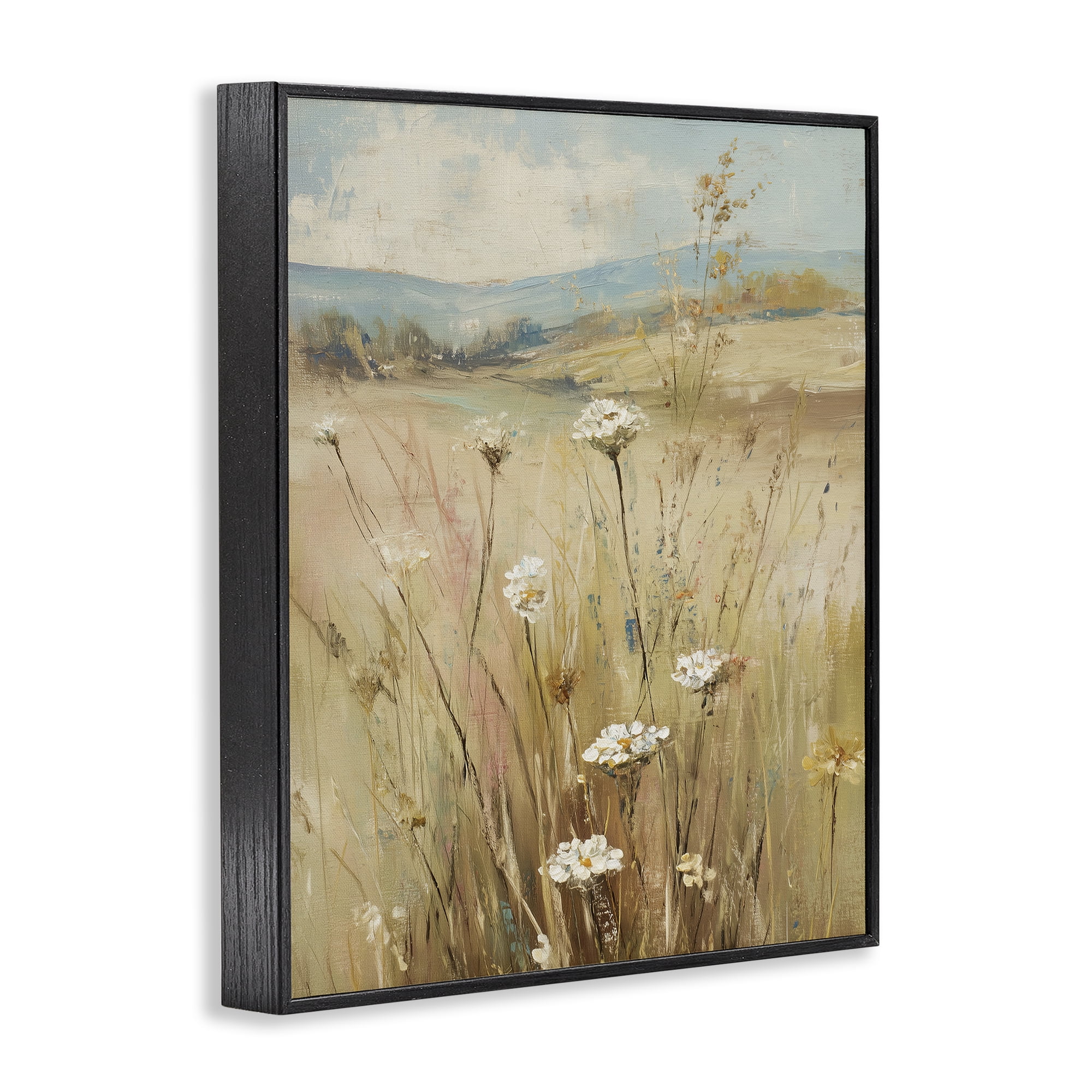 Stupell Industries Natural Lush Hillside Blooms Black Framed Giclee Art, design by Svetlana Aleynikova