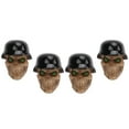 thumbnail image 4 of Bouchons de Valve de Voiture, 4 Pcs/ensemble Casque Type Crâne Bouchons de Tige de Valve de Pneu Design Révolutionnaire, 4 of 5