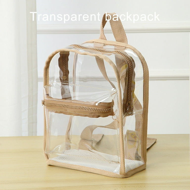 LHNFT Clear Mini Backpack Stadium Approved 12x12x6 Clear Bag Transparent  Small Backpacks - Walmart.com