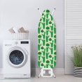 thumbnail image 4 of HELLHERO Polyester Iron Pad Board Cover with Adjustable Elastic Edge Fit Ironing Board Protector Dust - Proof Dustproof Covers for Laundry Room 15x54 Inch (Cactus), 4 of 6