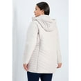 thumbnail image 2 of Avenue Women's Plus Size Triple Chevron Hooded Puffer Jacket, 2 of 2