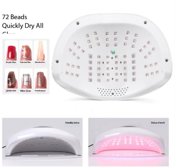 2025 NEW 320W Professional UV/LED Nail Lamp - Dual Gel Polish Dryer for Both Hands | 30s Fast Curing