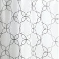thumbnail image 3 of Better Homes & Gardens 3 Piece Sheer Quatrefoil Window Valance and Tier Set, Indoor, Grey, 36" W x 60"L, Adult, 3 of 5