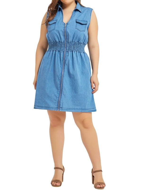 blue jean dress walmart
