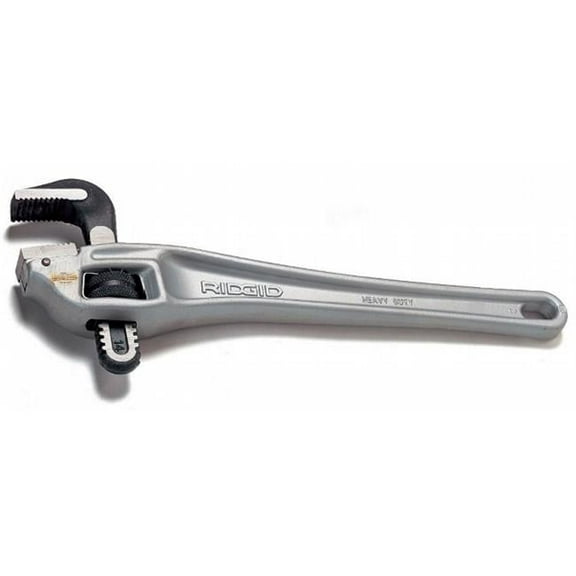 Aluminum Handle Offset Pipe Wrench - 18 in.