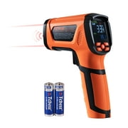 SKYSHALO Infrared Thermometer, -40~2732F Dual Laser Temperature Gun, Digital Laser for Cooking, Pizza Oven, Grill & Engine, IR Temp with Adjustable Emissivity Max-Min Measure