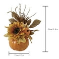 thumbnail image 3 of Artificial Pumpkin Fall Centerpieces for Tables Fake Sunflower Berries Maple Leaves Plants Potted Rustic Thanksgiving Floral Arrangements in Pumpkin Pots for Kitchen Home Wedding Mantel Decor, 3 of 3