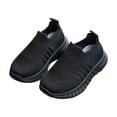 thumbnail image 5 of ZHOGXU Toddler Kids Girls Boys Sneakers Non Slip Soft Sole Solid Color Comfortable Breathable Sports Shoes For Casual Daily Wear,Black,18-24 Months, 5 of 7