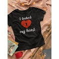 thumbnail image 3 of Valentine's Locked Heart T-Shirt Women -Smartprints Designs, Female x-Large, 3 of 4