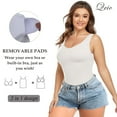 thumbnail image 6 of QRIC 2-Pack Women Cami Shapewear with Built in Bra Tummy Control Tank Top Undershirts Body Shaper, 6 of 9