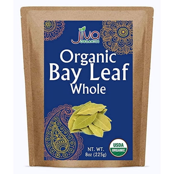 Jiva Organic Bay Leaves Whole 8 Ounce Bulk Bag