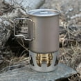 thumbnail image 5 of Eummy Portable Alcohol Stove Outdoor Picnic Stove Mini Alcohol Stove for Backpacking, Lightweight Brass Spirit Burner with Aluminium Stand for Camping Hiking, 5 of 7