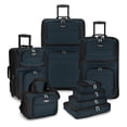 thumbnail image 1 of Juego expandible de 8 piezas Luggage Travel Select Amsterdam, azul marino, 1 of 7