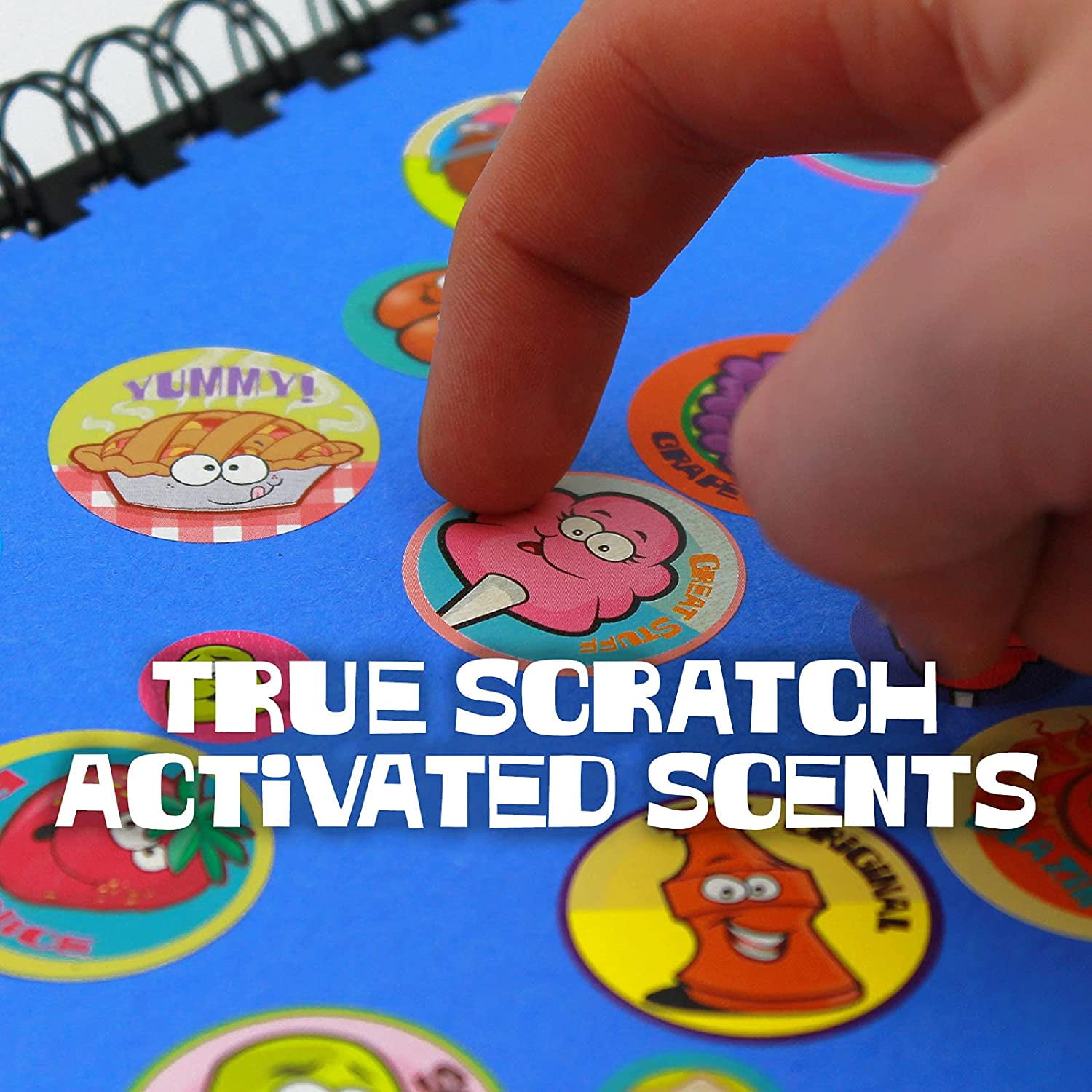 Dr. Stinky's Scratch N Sniff Stickers 30-Pack- Strawberry, Apple, Banana, Pizza, Garbage, Cherry, Birthday Cake, Chocolate, Cotton Candy, Campfire, Gummi Bear, Pineapple, Orange, Brownie,810 Stickers
