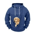 thumbnail image 5 of Fewfanhot Sweatshirts for Men Pet Carrier Hoodie Cat Dog Pouch Holder Sweatshirt Shirt Top Larger Pocket Long Sleeve Hooded, 5 of 5