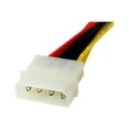 thumbnail image 3 of StarTech.com 12in LP4 to 2x SATA Power Y Cable Adapter - Molex to to Dual SATA Power Adapter Splitter - Power adapter - 4 pin internal power (M) to SATA power (F) - for P/N: BRACKET125PTP, HSB13SATSASB, HSB1SATSASBA, HSB1SATSASVA, HSB43SATSASB, S322M225R, 3 of 4