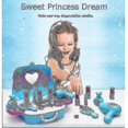 thumbnail image 4 of Juegos de maquillaje Juguetes de maquillaje para niños Niña Maleta de maquillaje congelada (hy), 4 of 5