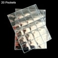 thumbnail image 1 of 20/30/42 Pockets Clear Ring Coin Holder Album Badge Per Page Money Collection, 1 of 7