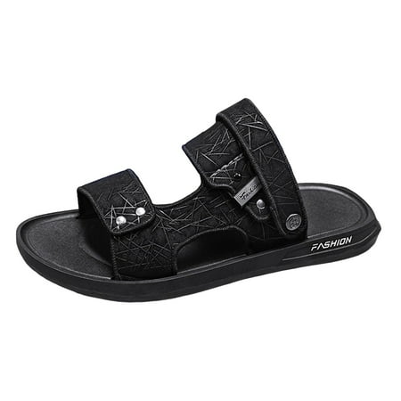XDDST Shoes for Men Shoes Flat Sandals Dual Use Slippers Sandals Beach Wear Fashionable Sandals and Slippers