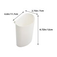 thumbnail image 4 of GOOHOCHY 3 piezas de taza de almacenamiento colgante, carrito rodante, accesorio, carrito de almacenamiento montado, cubo de almacenamiento, taza de almacenamiento de plástico, 4 of 7