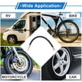 thumbnail image 2 of 1 Juego de Extensión de Válvula de Neumático de Cobre de 180 Grados con Extensión de Vástago de Válvula de Neumático Flexible de 300 mm para Coche, Motocicleta, RV, Camión, Bicicleta, 2 of 6