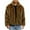 Dark Brown, variant on Yangnuo Mens Fashion Trendy Warm Furry Cardigan Jackets Mens Warm Faux Furry Coat Jacket Winter Turn Down Collar Outerwear