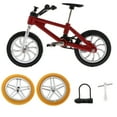 thumbnail image 4 of Vélos BMX en Alliage Jouet avec 2x Pneus de Rechange Modèles Moulés sous Pression Rouge, 4 of 8