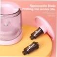 thumbnail image 4 of Tenwin Sacapuntas eléctrico de hoja helicoidal de alta resistencia para afilar rápidamente con pilas Eccomum Rosa, 4 of 7