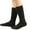 Black, variant on Xfvqtps Womens Knee High Socks Knee High Knit Stacking Solid Color from the 1980s to 1990s Warm Stockings Long Tight Knit Pile Socks Purple