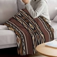 thumbnail image 3 of Brown Boho Blanket Soft Cozy Warm Twin Blanket for Bed, Plush Fuzzy Flannel Fleece Blankets for Sofa, Vintage Ethnic Tribe Retro Abstract Art Throw Blankets for Couch, Gifts for Men, 60"x80", 3 of 9