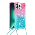 thumbnail image 2 of Funda para iPhone 15 PRO Brillantina Líquida Divertida Reluciente y con Cristales en Movimiento Cuerpo Cruzado con Cordón Ajustable, 2 of 5