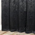 thumbnail image 5 of Superior Blackout Leaves Light Filtering Grommet Curtain Panel Set, 46"x63", Black-Black, 5 of 7