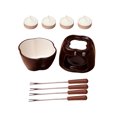 thumbnail image 2 of pitrice Chocolate Fondue Set Chocolate Cheese Fondue Pot Ceramic Fondue Set for Melting Chocolate Cheese, 2 of 9
