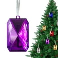 thumbnail image 2 of Jewel Ornaments - Acrylic Rectangle Jewel Hanging Decors Christmas Tree Hanging Ornaments Glitter Xmas Rectangle Gemstones for Wedding Holiday Party Decor, 2 of 9