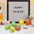thumbnail image 4 of 24 huevos de Pascua brillantes impresos de 2,36 pulgadas de alto para rellenos de cestas, suministros de para el aula, golosinas de relleno,, 4 of 8