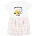 thumbnail image 3 of Inktastic I'm Digging Being 2 Birthday Truck Girls Toddler Dress, 3 of 5