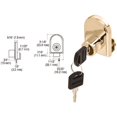 thumbnail image 2 of CRL LK14KA Gold Plated Cabinet Lock for Hinged Glass Door - Keyed Alike, 2 of 3