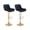 Black - Velvet, variant on Guyou Modern Swivel Bar Stools Set of 2, Adjustable Velvet Counter Height Kitchen Bar Chairs with Footrest and back for Pub Kitchen Island Dining Room, Beige